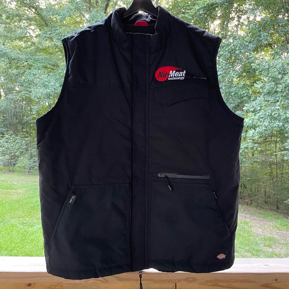 Dickies Performance Winter Black Cordura Work Vest Mens XL Nu-Meat Technology